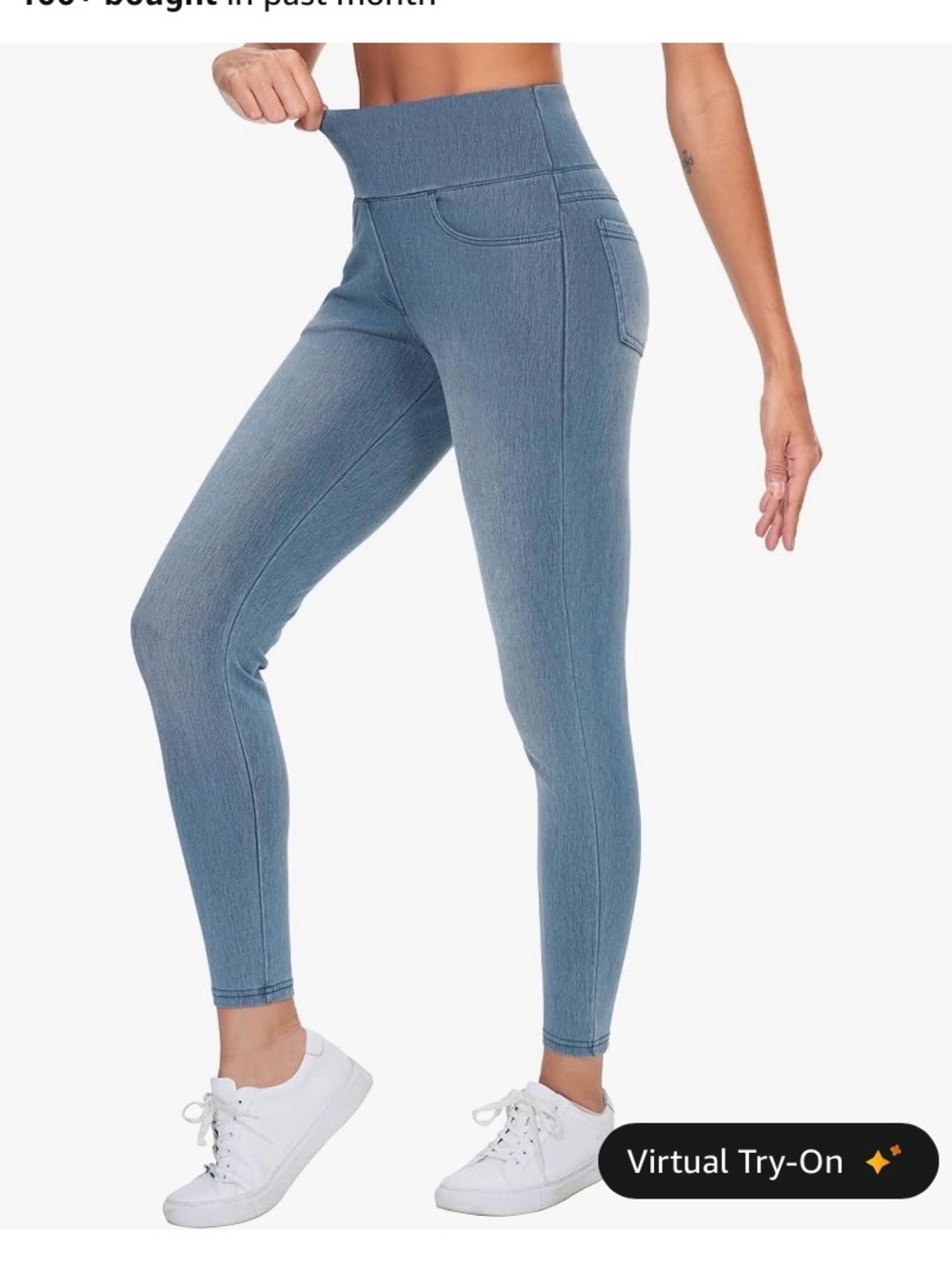 THE GYM PEOPLE Women's High Waisted Jeggings SZ Large